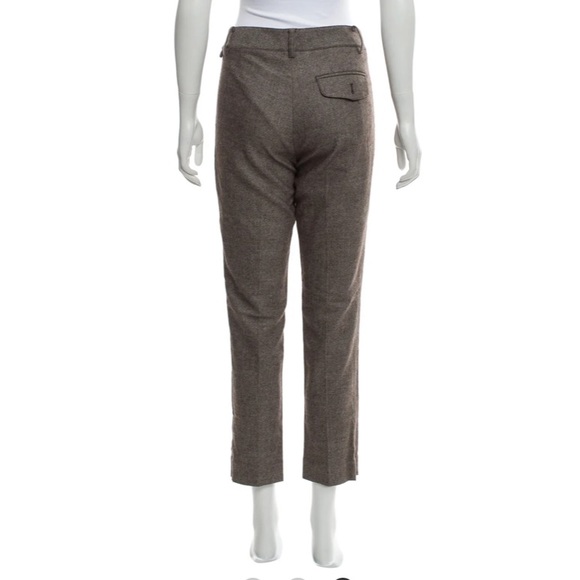 ROBERT RODRIGUEZ Mid-Rise Herringbone Wool Pants 6 - Picture 3 of 10
